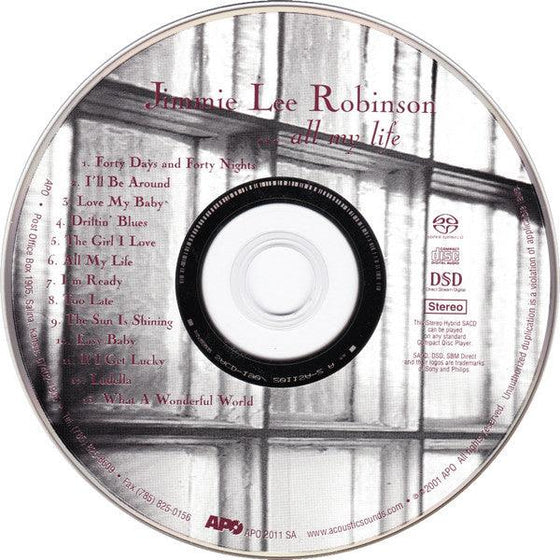 Jimmie Lee Robinson - All My Life (Hybrid SACD) - AudioSoundMusic