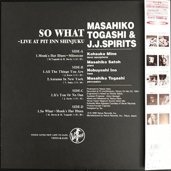 Masahiko Togashi & J.J. Spirits - So What Live at Pit Inn Shinjuku AUDIOPHILE