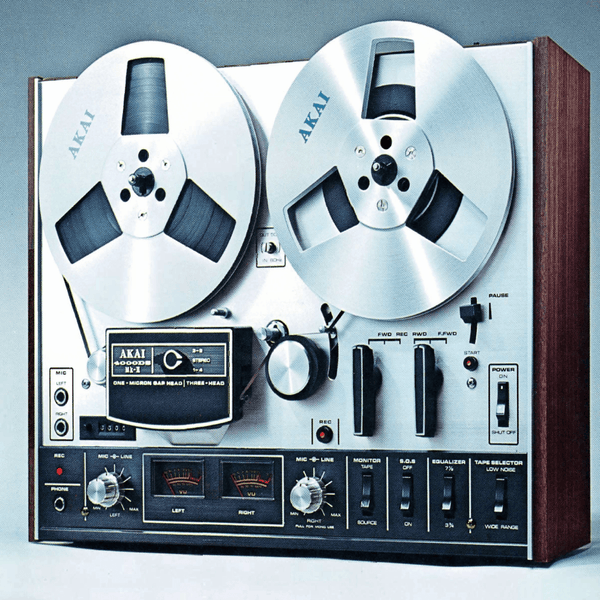 Magnétophone à Bandes Akai 1800 L – Vintage – Fonctionne – Marques D'usage