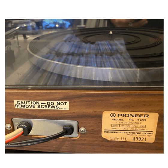Pre-owned Turntable Pioneer PL12R - AudioSoundMusic
