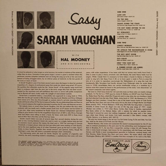 Sarah Vaughan – Sassy