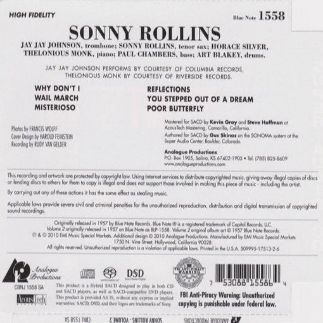 Sonny Rollins – Volume 2 (Hybrid SACD, Mono) – AudioSoundMusic