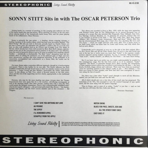 Sonny Stitt With The Oscar Peterson Trio