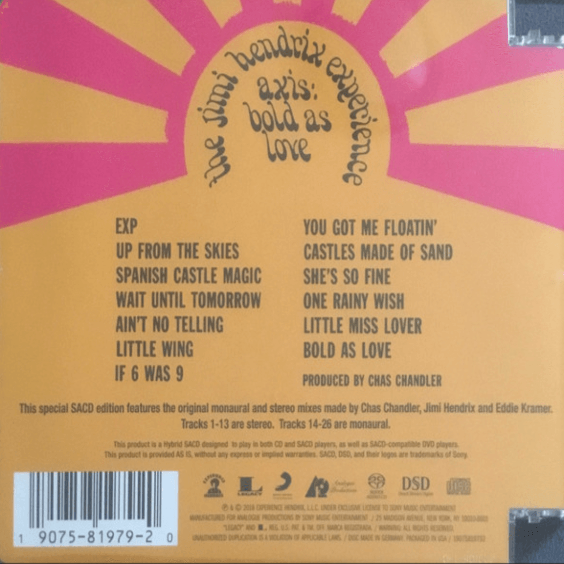 The Jimi Hendrix Experience - Axis: Bold As Love (Hybrid SACD