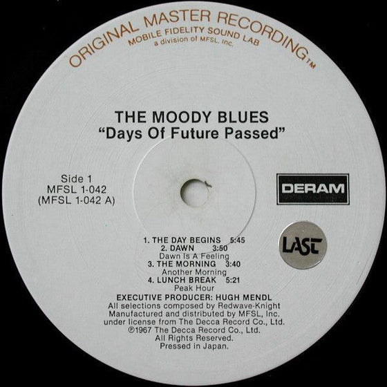The Moody Blues – Days Of Future Passed - Featuring The London Festival Orchestra Conducted By Peter Knight (Half-speed Mastering, unsealed) - AudioSoundMusic