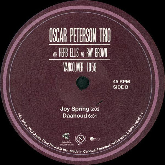 The Oscar Peterson Trio - Vancouver, 1958 (2LP, 45RPM) - AudioSoundMusic