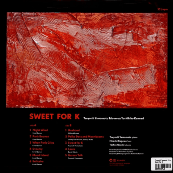The Tsuyoshi Yamamoto Trio - Sweet for K AUDIOPHILEThe Tsuyoshi Yamamoto Trio - Sweet for K AUDIOPHILE
