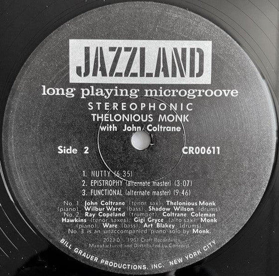 Thelonious Monk with John Coltrane (Mono) - AudioSoundMusic