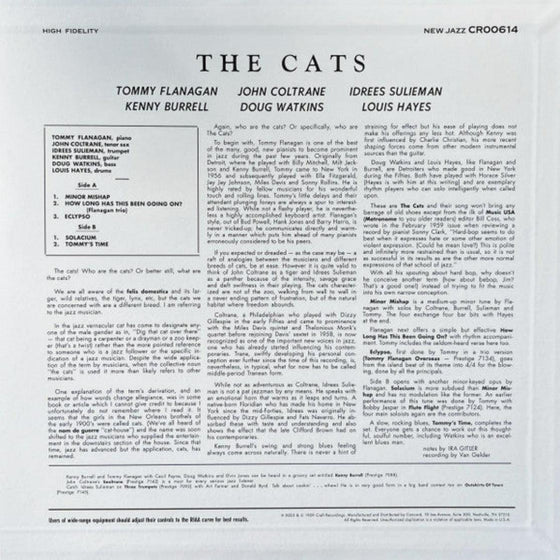 Tommy Flanagan, John Coltrane, Kenny Burrell, Idrees Sulieman – The Cats - AudioSoundMusic