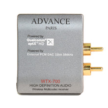  <transcy>Récepteur Bluetooth - ADVANCE PARIS WTX-700 - Récepteur aptX HD et DAC TI externe intégré</transcy>