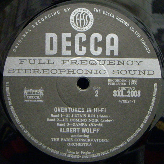 Albert Wolff - Overtures In Hi-Fi