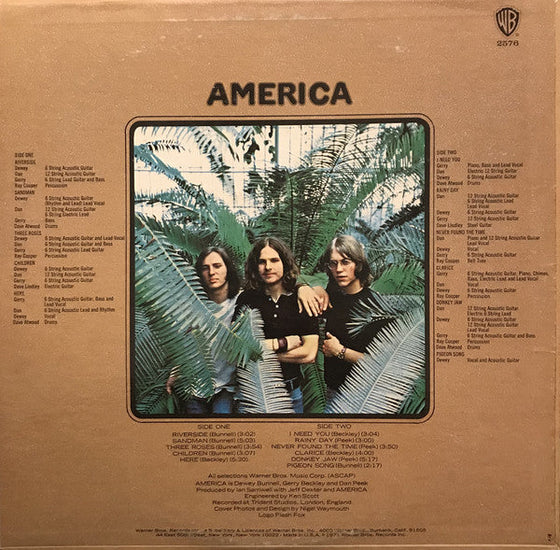 America - America (Translucent Gold vinyl)