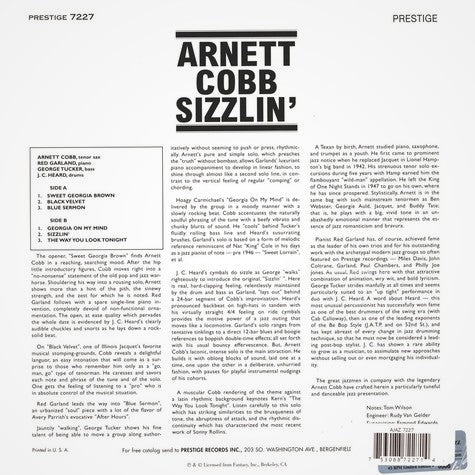 Arnett Cobb - Sizzlin' (2LP, 45RPM)