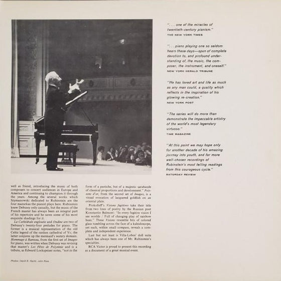 Highlights From Rubinstein at Carnegie Hall - Debussy, Szymanowski, Prokofiev, Villa-Lobos (200g)