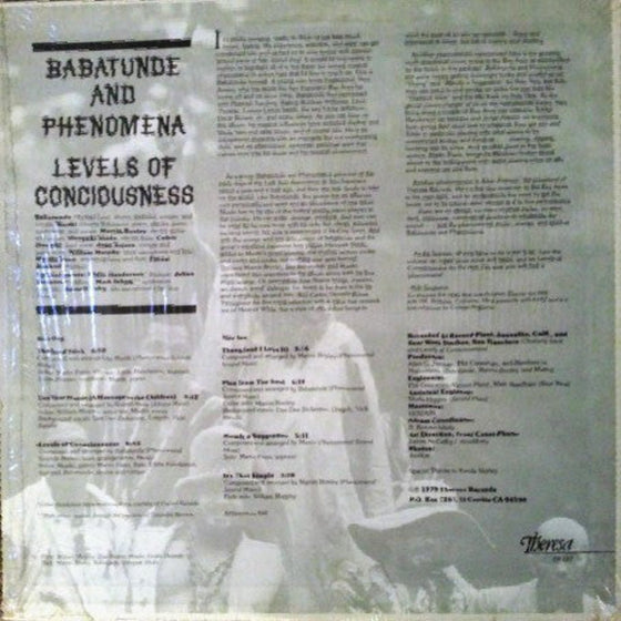 Babatunde & Phenomena - Levels Of Consciousness