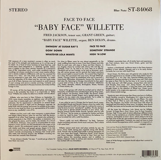 Baby Face Willette - Face To Face