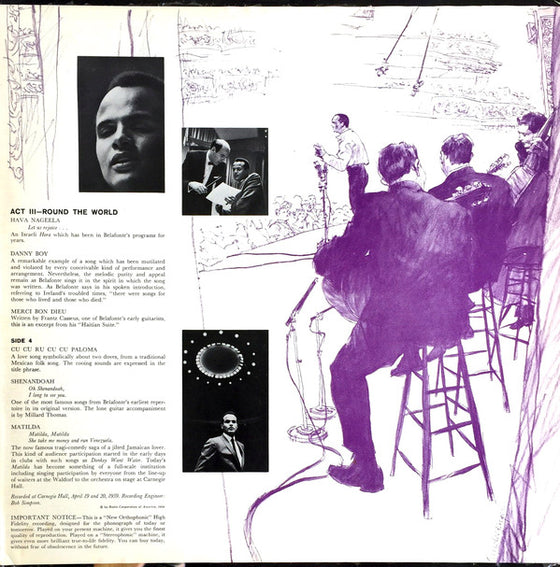<transcy>Harry Belafonte - Belafonte At Carnegie Hall (2LP, 180g, 33 tours, Analogue Productions)</transcy>
