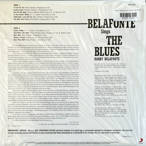 <tc>Belafonte Sings The Blues (200g)</tc>