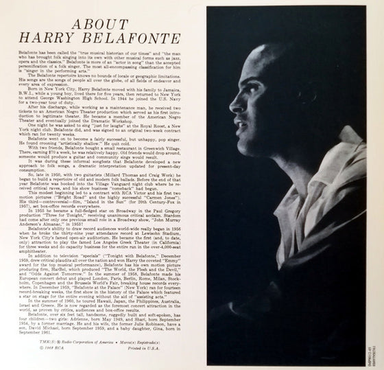 <transcy>Belafonte Sings The Blues (2LP, 45 tours)</transcy>