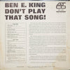 Ben E. King - Don't Play That Song (Mono, Clear vinyl)