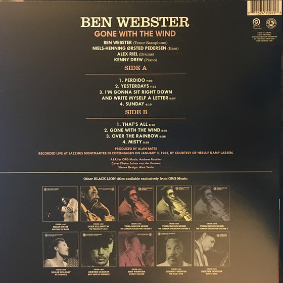 <transcy>Ben Webster - Gone With The Wind (Vinyle blanc)</transcy>
