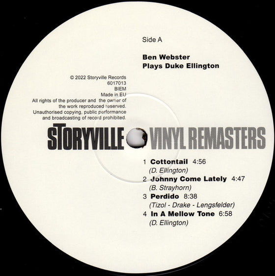 Ben Webster - Plays Duke Ellington