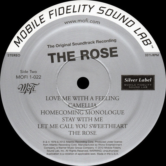 Bette Midler - The Rose - The Original Soundtrack Recording (MOFI Silver Label, Ultra Analog)