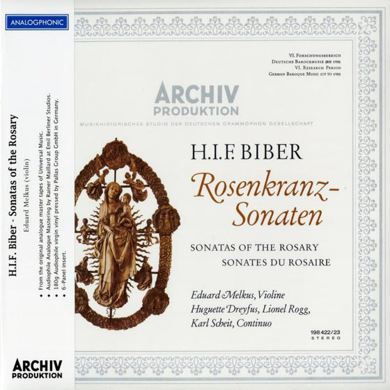 Biber - Rosary Sonatas - Eduard Melkus (2LP)