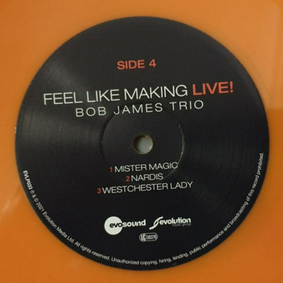 <transcy>Bob James Trio – Feel Like Making LIVE! (2LP, Vinyle Orange)</transcy>