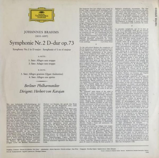 <transcy>Brahms - Symphonie N°2 - Herbert von Karajan (Enregistrement Digital)</transcy>