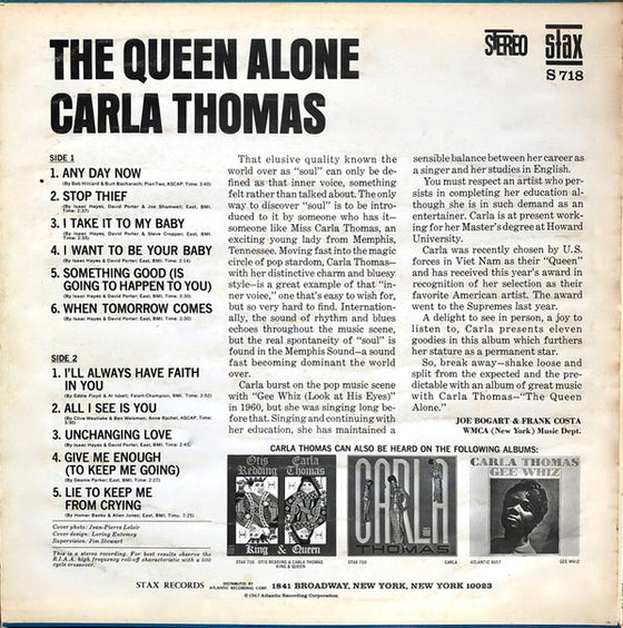 <transcy>Carla Thomas - The Queen Alone</transcy>