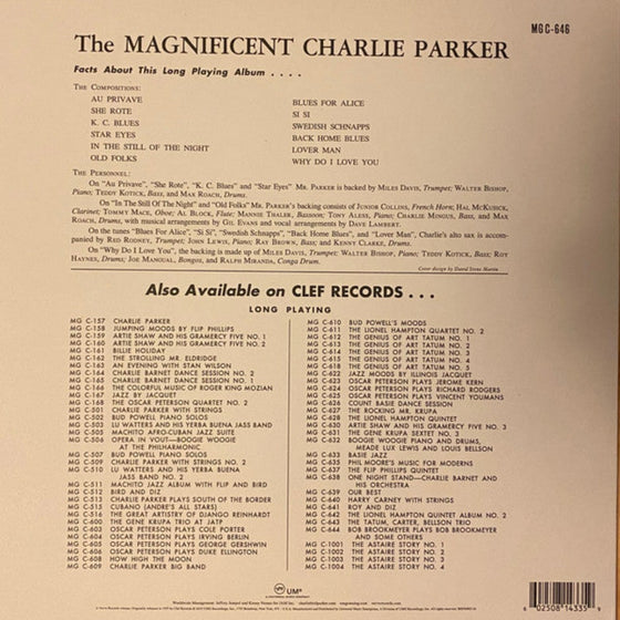 Charlie Parker - The Magnificent Charlie Parker (Yellow vinyl)