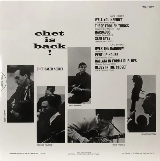 <transcy>Chet Baker - Chet Is Back (1LP, Mono)</transcy>