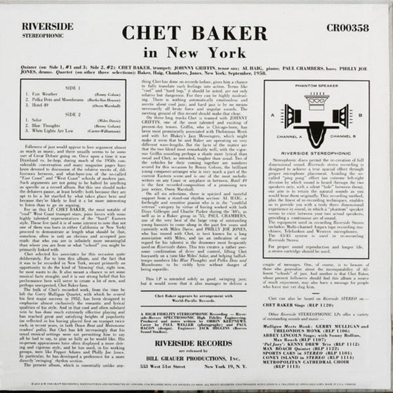 <tc>Chet Baker In New York</tc>
