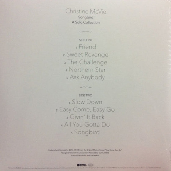 <tc>Christine McVie - Songbird, A Solo Collection</tc>