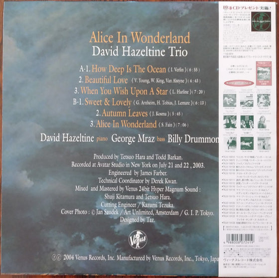 <transcy>David Hazeltine Trio - Alice In Wonderland (Edition japonaise)</transcy>