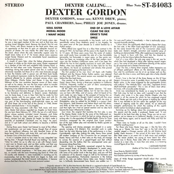 Dexter Gordon - Dexter Calling (2LP, 45RPM)