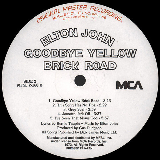 <tc>Elton John – Goodbye Yellow Brick Road (2LP, Half-speed Mastering)</tc>
