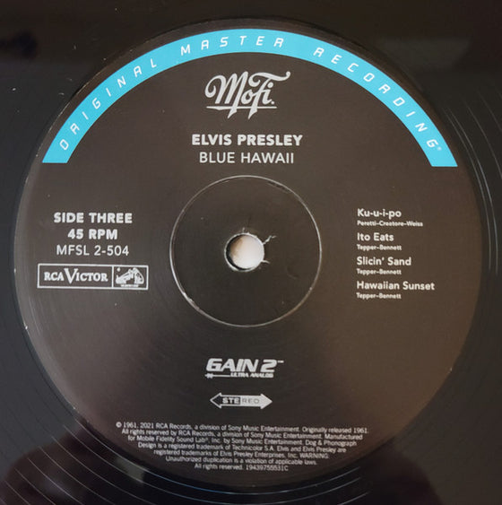 Elvis Presley - Blue Hawaii (2LP, 45RPM, Ultra Analog)