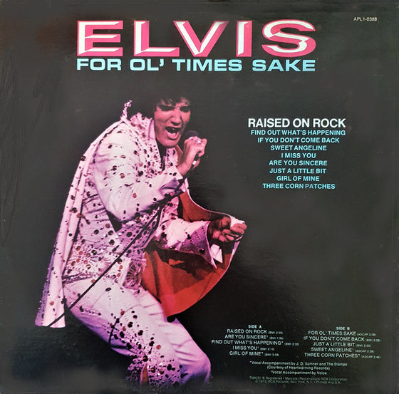 <transcy>Elvis Presley - Raised On Rock / For Ol' Times Sake</transcy>