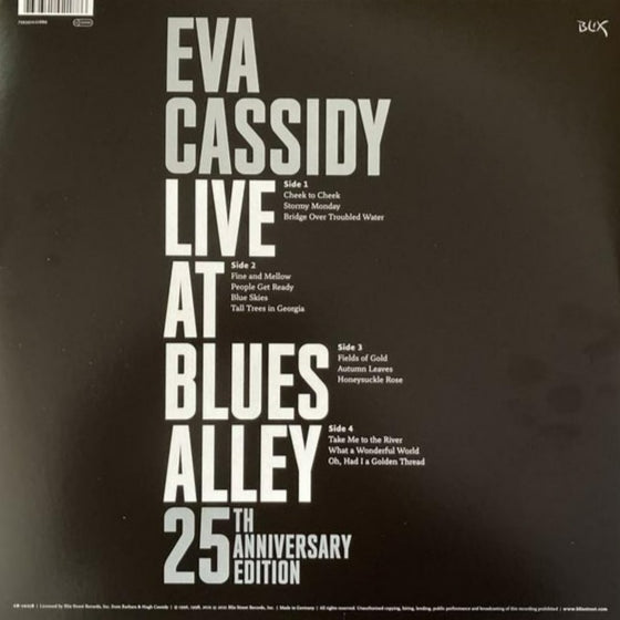 <transcy>Eva Cassidy - Live at Blues Alley (2LP, 45 tours)</transcy>
