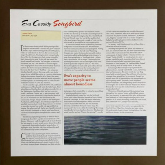 Eva Cassidy - Songbird (1LP, 33RPM)