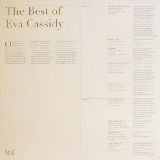 Eva Cassidy - The Best Of Eva Cassidy (2LP)