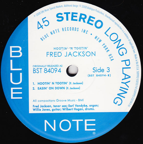 <tc>Fred Jackson – Hootin' 'N Tootin' (2LP, 45 tours)</tc>