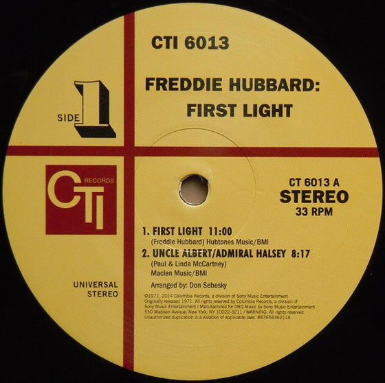 <transcy>Freddie Hubbard – First Light (ORG Music)</transcy>