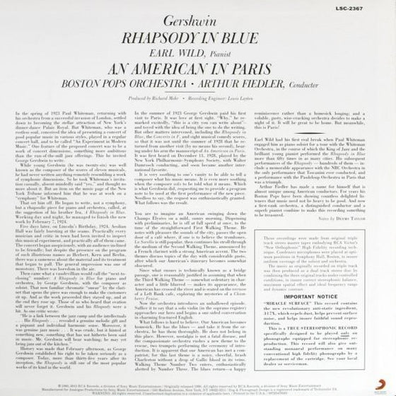 Gershwin - An American In Paris & Rhapsody In Blue - Arthur Fiedler