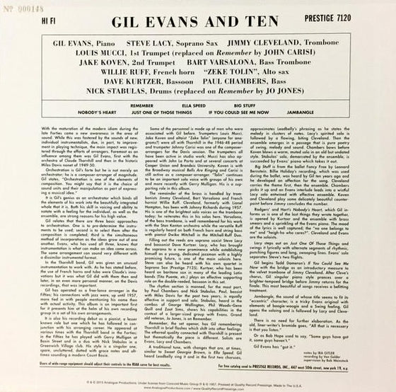 Gil Evans - Gil Evans and Ten (200g)