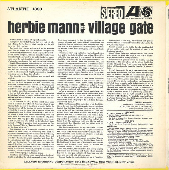 Herbie Mann at The Village Gate