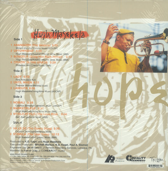 Hugh Masekela - Hope (2LP, 33RPM)