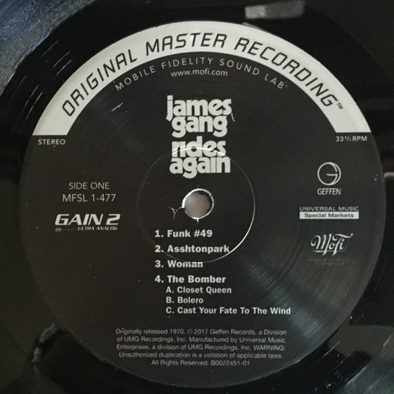 James Gang – James Gang Rides Again (Ultra Analog, Half-speed Mastering)